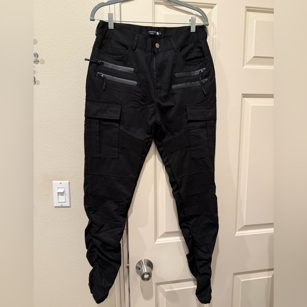 American Stitch Black Cargo Pants